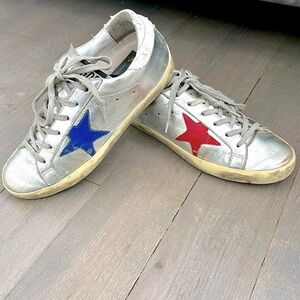 Golden Goose Super Stars - Silver - sz 37